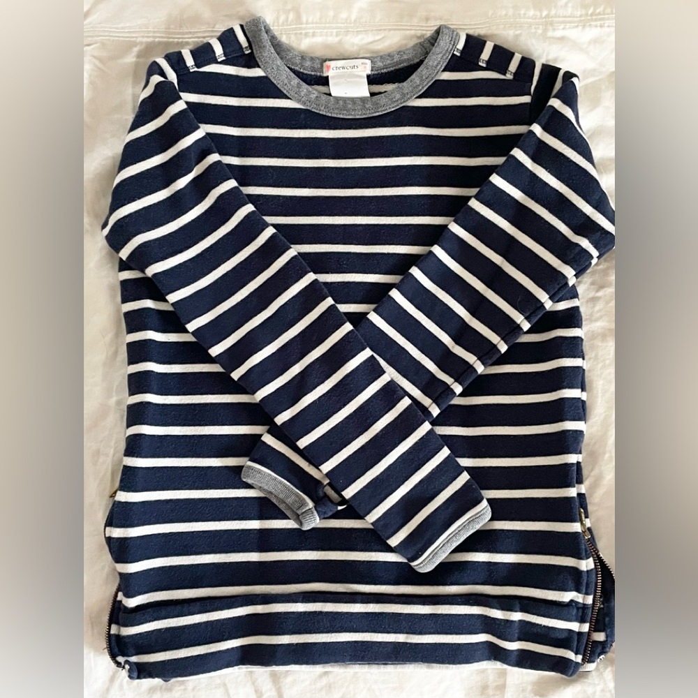 Crewcuts Navy and White Striped Kids Shirt